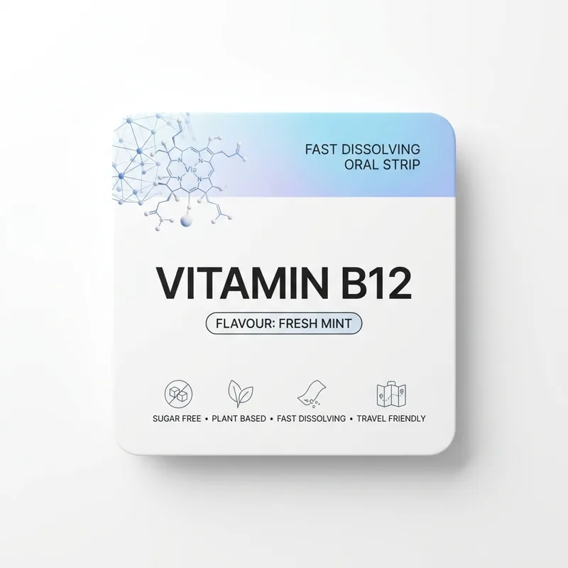 Vitamin B12 oral strip pack